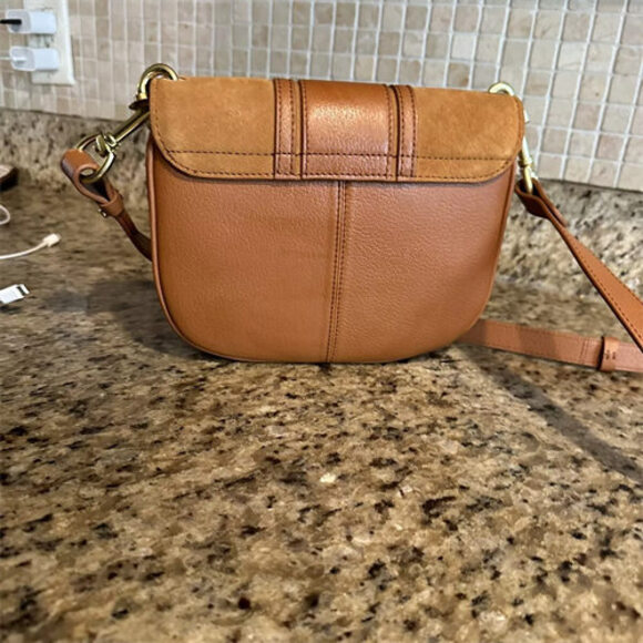 See by Chloe Women Hana Mini Saddle Leather Bag caramello